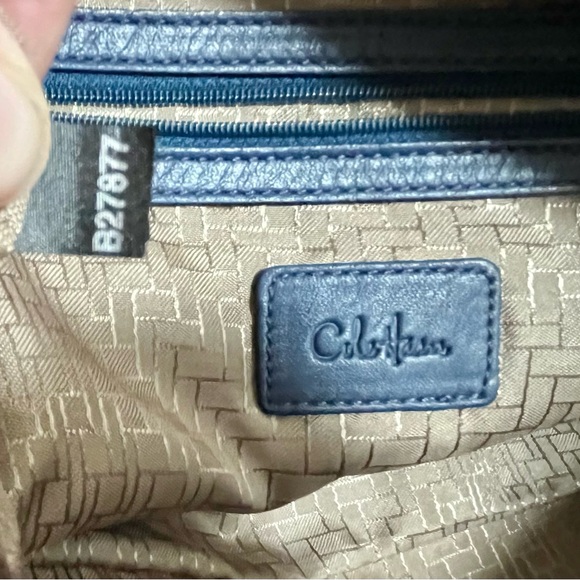 Cole Haan leather shoulder bag blue - Picture 8 of 13